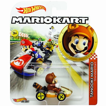 Mario Kart Standard Kart Hot Wheels Tanooki Mario